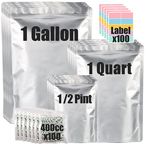 100pcs Mylar Bags for Food...