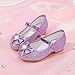 Furdeour Purple Girls Flats Shoes for Size 13 Wedding Party High Heels Girls Cosplay Low Heeled Princess Little Kid(2701Purple 13)