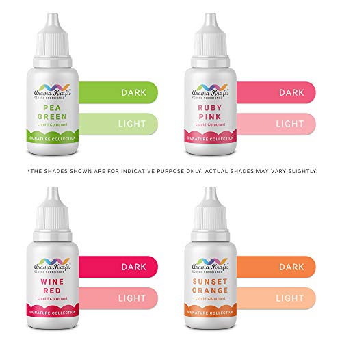 Image of Liquid Colours (Signature Collection + Essential Collection) for Bath Bomb & Melt & Pour Soap Making - Set of 16 (15 ml Each)