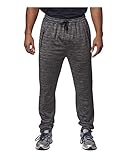 Burnside Men's 8801 Heather Performance Jogger Training Warm Up Jogging Pants (Large, Heather Charcoal)