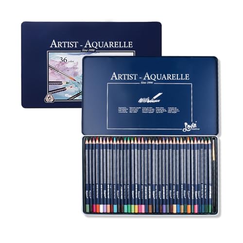 Crayons de couleur en bois de qualité supérieure avec boîte de rangement