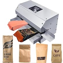 Continuous Band Sealing Machine, Kraft Paper Bag Fully Automatic Sealing Machine, Commercial Food Plastic Aluminum Foil Composite Bag Continuous Heat Sealer