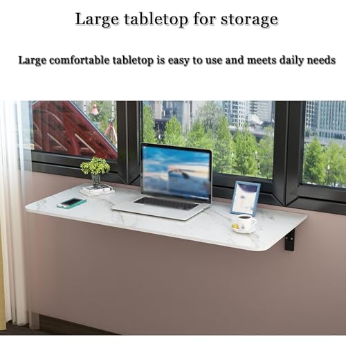 Image of Compact Wall-Mounted Folding Desk, Space-Saving Collapsible Workbench for Home Office & Kitchen, Small Space Furniture, Versatile and Stylish Solution for Limited Areas