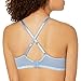 Hanes Women’s Oh So Light Comfort Flex Fit Wire Free Bra, Denimjacket Blue Heather Print, L