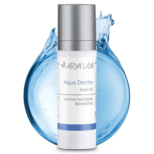 ARYA LAYA Aqua Derma Augen-Gel, 30 ml: Augenpflege mit Hyaluron, abschwellend & feuchtigkeitsspendend, gegen Augenringe, vegan