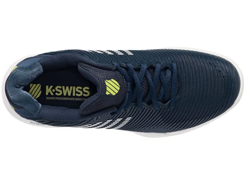 Image of K-Swiss Men's Hypercourt Express 2 Tennis Shoe, Moonlit Ocean /White /Love Bird, 10 M