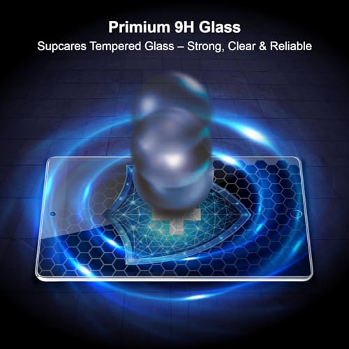 Image of SupCares Tempered Glass for iPad 9th, 8th, 7th,Generation 2019 (10.2 Inch) With Installation Kit | Military-Grade Gorilla Screen Protector | Edge to Edge Coverage | Transparent