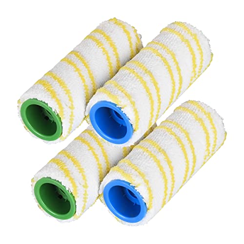 Jajadeal Cepillo de Rodillo de Repuesto para Karcher FC3 FC5 FC7, Juego de 4 Accesorios de Repuesto 2.055-006.0