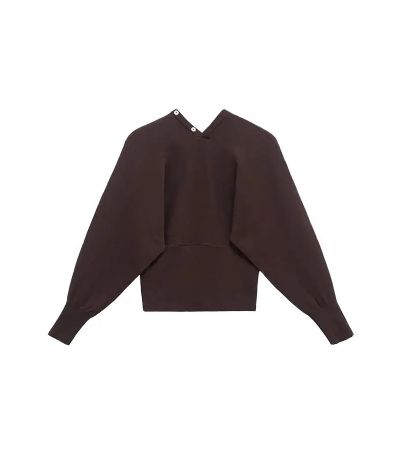 Cárdigan de Punto con Cuello en V y Botones Delanteros for Mujer, suéter de Manga Larga con Dobladillo Ajustado, Prenda Exterior Elegante for Mujer