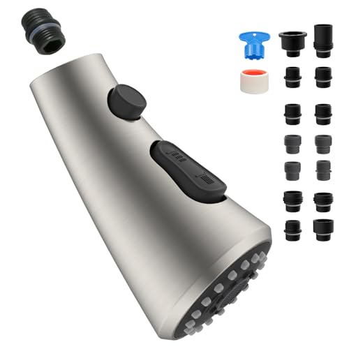 Curve Kitchen Faucet Sprayer Head Compatible with Kohler Brushed Nickel