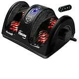 TISSCARE Foot Massager with Heat: Shiatsu Foot Massager for Plantar Fasciitis,Neuropathy, Circulation and Pain Relief for Foot Calf Gifts for Women and Men