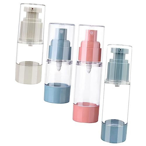WATIIFUFU 4Pcs Portable Travel Spray Bottles and Lotion Containers for Easy Liquid Dispensing for Perfume Sunscreen and Liquid Soap the Go Random Color