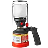 WALTER Gas Camping Lampe mit Piezo Zündung, stufenlos regulierbare Helligkeit, für viele Bereiche einsetzbar, Gaslampe, Camping Laterne