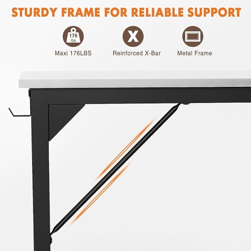 image for Sweetcrispy Computer Desk, Small Office 32 Inch Writing Work Study Kid