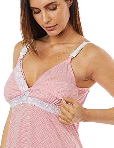 Camisola Trifil Romantica Listra, Rosa Light, M