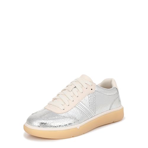 Vionic Women's City Walk Sneaker Silver Metallic Leather 10 M