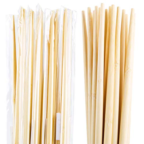 Individually wrapped 10 Pairs 15 Inches Bamboo Chopsticks for Cooking and Hot pot