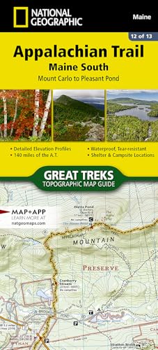Appalachian Trail: Maine South Map [Mount Carlo to Pleasant Pond] (National Geographic Topographic Map Guide, 1512)