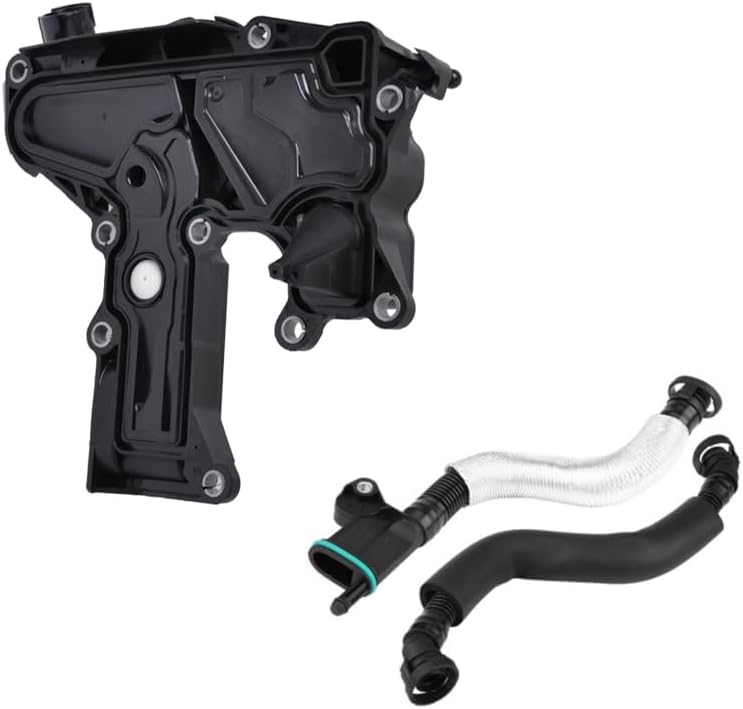 Oil Separator PCV Valve +2PCS Ventilation Hose for AU D1 TT A4 Q5 for for VW Skoda Golf Jet-ta Seat 1.8/2.0 TSI 06H103226A 06H103495E - (Color: Seperator Set)