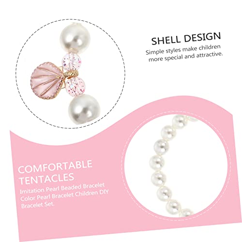 PRETYZOOM Pulseira De Pérolas Falsas Para Meninas Gargantilhas Para Meninas Colar E Pulseira De Péro