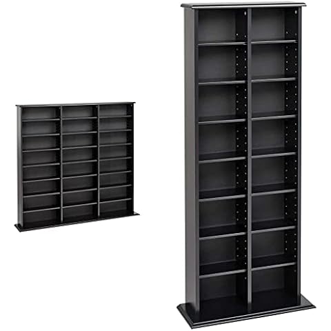 Prepac Triple Width Wall Storage Cabinet & Double Media Storage Tower Cover