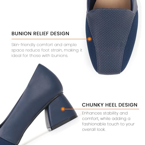 Image of Women Bunion Shoes Orthopedic Dress Shoes Platform Loafers