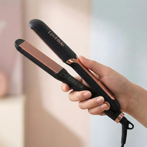 Image of Professional Hair Straightener for Women | Ceramic Tourmaline Plates | Fast Heating | High Temperature | Suitable for All Hair Types
