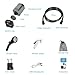 WADEO Portable Shower for Camping, 6000mAh Outdoor Electric Shower Rechargeable Pump with Intelligent Digital Display, Camping Shower Head Nozzle for Camping, Hiking, Traveling, Washing