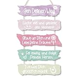 Putuo Decor Aquarell Handgemalt Deutsche Inspirierend Wanddekoration Deutsche Inspirierend Wanddekoration Für Kinderzimmer Büro Wohnzimmer