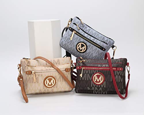 Image of Mia K Collection Crossbody Bags for Women - Adjustable Strap Handbag Wristlet - Small PU Leather Messenger Purse