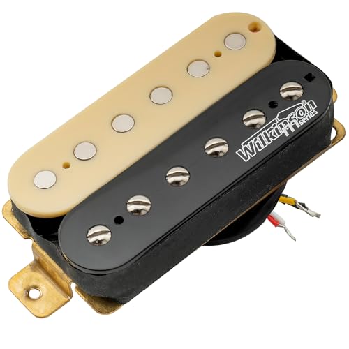 Wilkinson Vintage Classic Alnico 5 Estilo Overwound Abierto Pastilla Humbucker Puente Pickup para Guitarra Eléctrica, Zebra