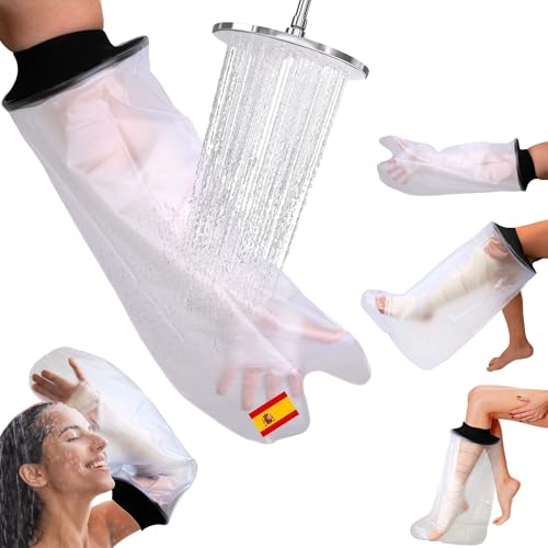 KENI STORE Protector Escayola Brazo Adulto – Cubre Escayola Impermeable para Ducha – Protector Brazo Escayolado – Funda Escayola Brazo Adulto – Bolsa Protector Escayola Ducha – Ideal Adultos