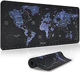 💻【SUPERFICIE SUAVE Y ANTIDESLIZANTE】 Superficie ultra suave, precisa y controlable, esta alfombrilla de ratón para juegos está diseñada para adaptarse a sus necesidades de juego. Asegura un movimiento rápido mientras mantiene la velocidad y el control durante el juego. Ofrece una superficie de seguimiento suave para su mouse.