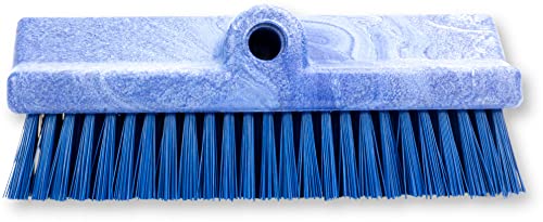 Image of SPARTA 40423EC14 Plastic Floor Scrub Brush, Wall Brush, Equipment Brush With Nonabsorbent Bristles For Industrial Kitchens, Hospitals, Commercial Cleaning, 10 Inches, Blue