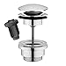 Produktbild Ablaufgarnitur für Waschbecken, Bidet, Badezimmer, Clic Clac Universal, aus verchromtem Kunststoff, rund, Abdeckung 1 1/4