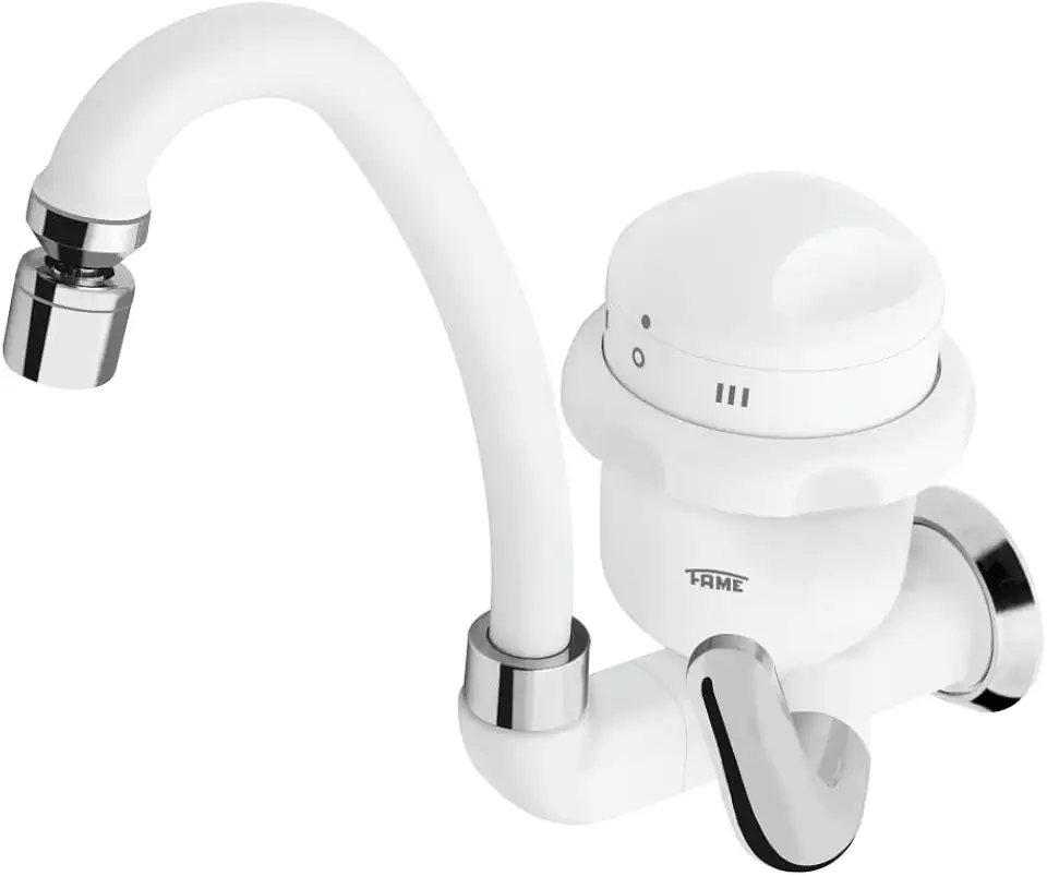 TORNEIRA ELÉTRICA BICA ALTA E MÓVEL PAREDE 220V – 5.400W – FAME