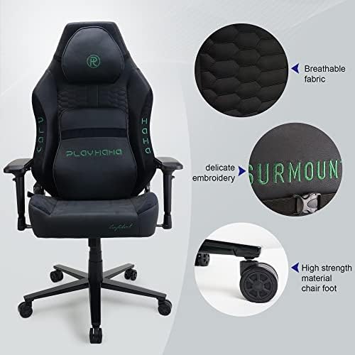 Play haha.Gaming chair Office chair Swivel chair Computer chair Work chair Desk chair Ergonomic Chair Racing chair Leather chair Video game chairs (Green)
