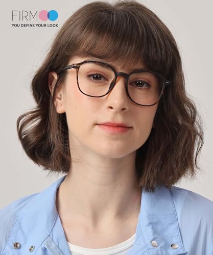 Image of Firmoo Blue Light Blocking Glasses for Women Men, TR90 Square Frame Anti Eyestrain Computer Screen Gaming Glasses