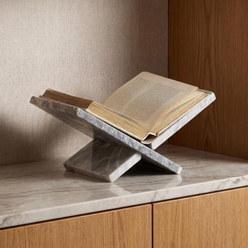 FunooFuno Large Marble Book Holder 11" x 7.5" x 4.5"
