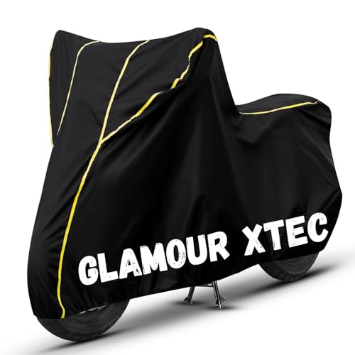 Image of Bike Cover for Glamour Xtec 100% Waterproof, Dustproof & Scratch Resistant| Fully Bottom Elastic UV Resistant Heavy Duty Body Cover | All Weather Outdoor Use