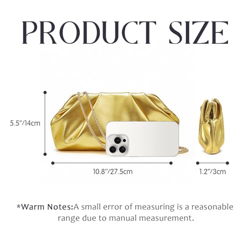 Women's Evening Bags Pure Color Soft Leather Shoulder Bag Ruffles Crossbody Handbag Tote With Removable Metal Chain2