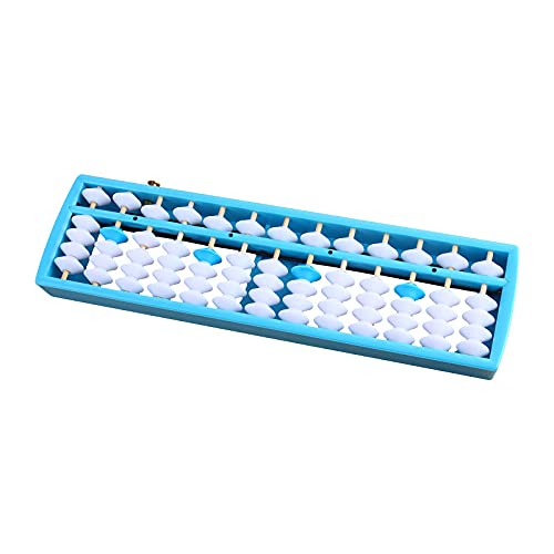 Larcele Perla Aritmética Abakus - Cuenta con botón de reinicio, material escolar para niños, 13 columnas SP-02 (azul 2) Cover