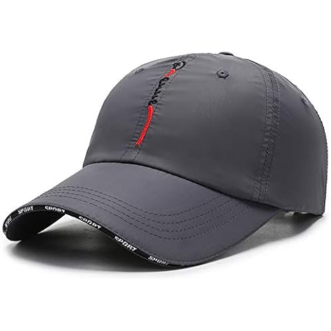 Croogo Unstructured Sports Hat Quick Dry Baseball Cap Breathable Outdoor Golf UV Protection Sun Hats Unisex,Dark Gray-CP13 Cover