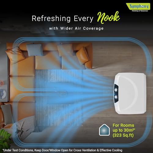 Symphony Sumo 70 Desert Air Cooler For Home with Honeycomb Pads, Powerful Fan, Cool Flow Dispenser (70L, White) - Image 4