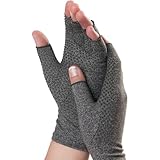 Dr. Frederick's Original Grippy Arthritis Gloves for Women & Men - Anti-Slip Compression Gloves for Arthritis Pain Relief - Rheumatoid & Osteoarthritis - Medium