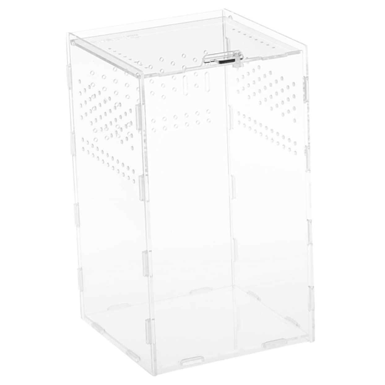 Durchsichtige Reptilien Zuchtbox aus Acryl mit Belüftungssystem | 360° Hohe Transparenz, zur Präsentation von Haustieren, für Schnecken und Vogelspinnen