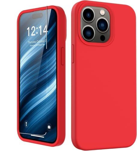 AM7 Silicone Phone Case for Apple iPhone 11 Pro Max Shockproof Slim Soft Cover Protective Grip Design Durable Flexible Red