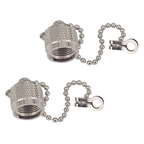 5-Pack Tapas TNC para Conector RF con Cadena miniatura 6