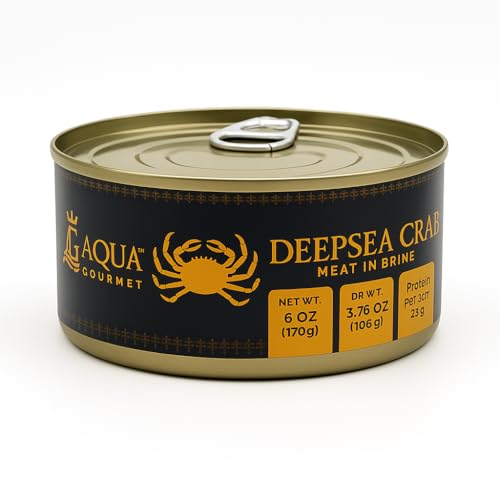 Aqua Gourmet - Canned Premium Deepsea Crab Meat in Brine, 6 oz Cans