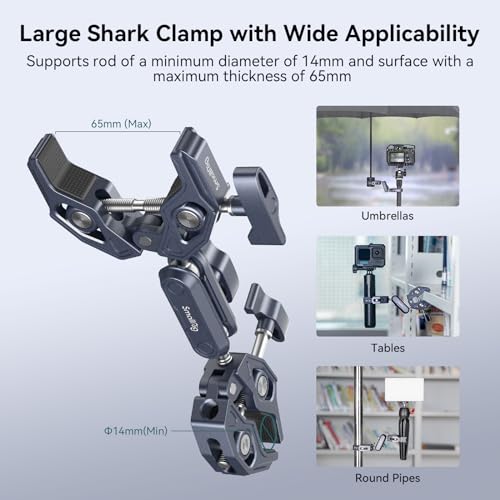 Image of SMALLRIG Super Clamp Arm, Double Clamp Mount